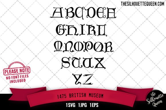 1475. British Museum Alphabets: Premium Graphics for Crafts