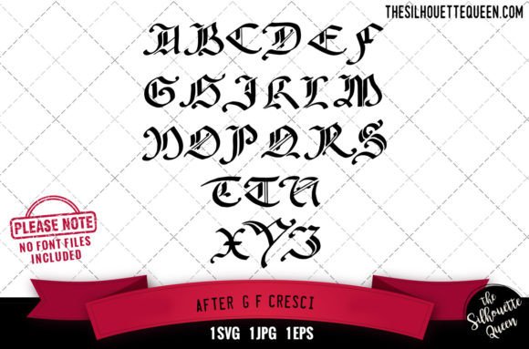 After G.F. Cresci Alphabets - ABC Letter Graphics for Crafts