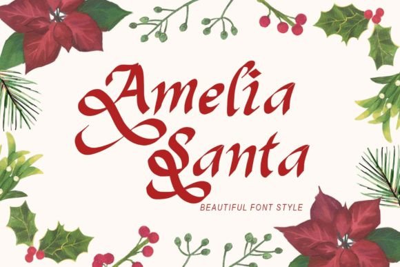 Amelia Santa: The Perfect Script Amp for Seasonal Branding