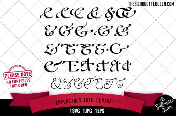 Amperzands 16th Century: A Historic Graphic for Crafts and Branding