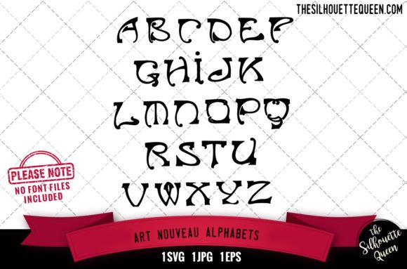 Art Nouveau Alphabets Alphabets for Graphics and Crafts