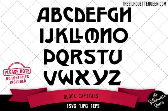 Block Capitals Alphabets - ABC Letters for Graphics and Crafts