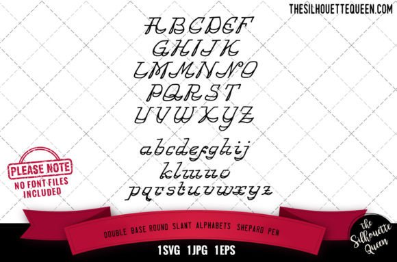 Double Base, Round Slant Alphabets: Graphics for Crafts