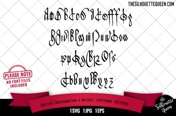 English Courthand from a: Elegant Graphics for Crafts