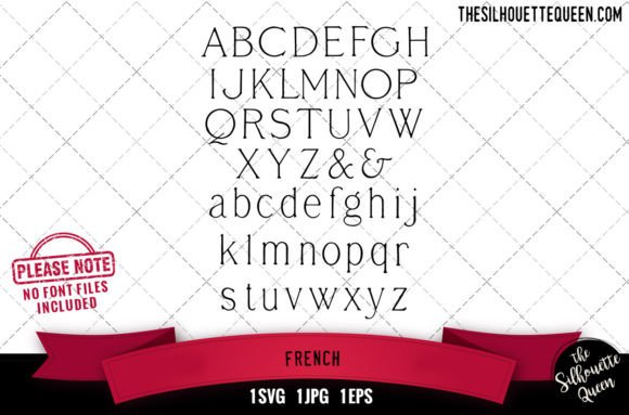 French Alphabets - ABC Letters for Crafts and Graphics