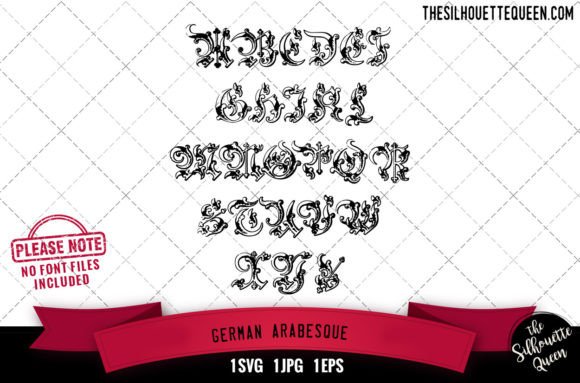 German Arabesque Alphabets - ABC Letters Review
