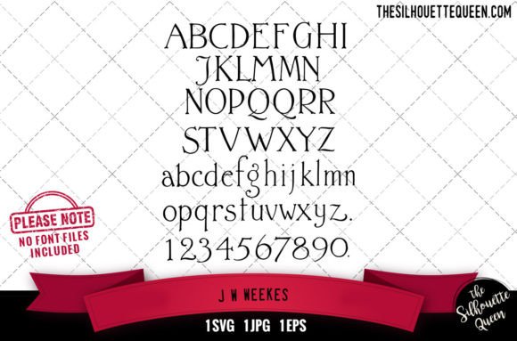 J.W.Weekes Alphabets - ABC Letters for Graphics and Crafts