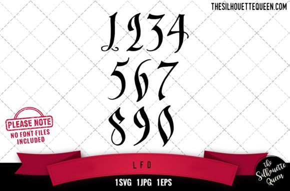 L.F.D Numerals Graphics for Crafts and Design