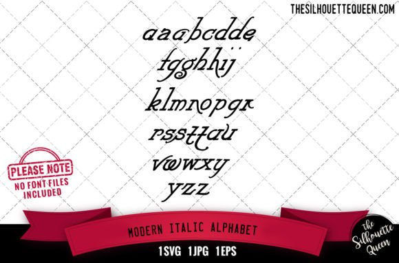 Modern Italic Alphabet Alphabets for Graphics and Crafts