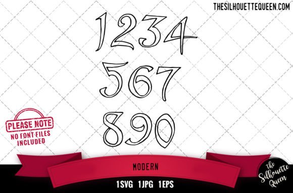 Modern Numerals: A Graphic Designer's Review for Crafts and Graphics