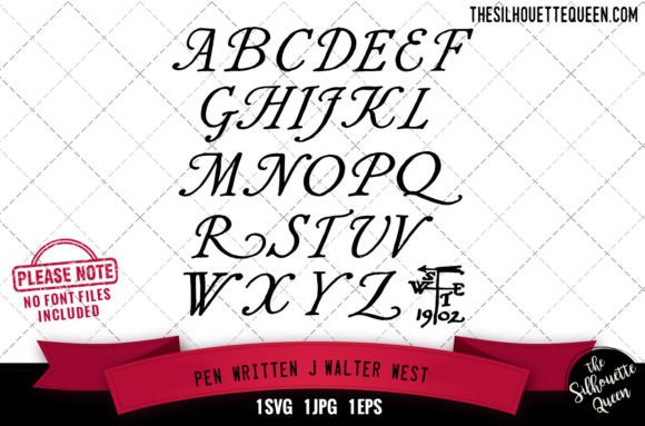 Pen Written. J.Walter West Alphabets: Graphics for Crafts