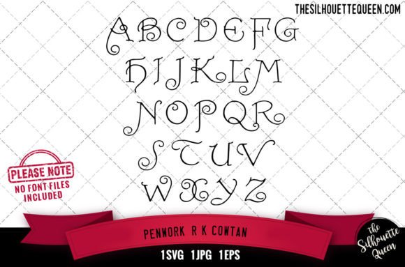 Penwork. R.K.Cowtan Alphabets for Graphics and Crafts