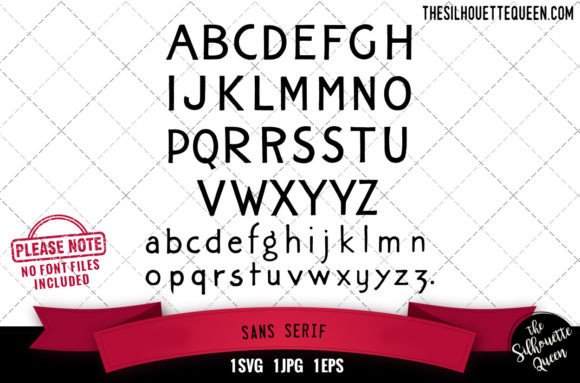 Sans Serif Alphabets - ABC Letters for Graphics and Crafts