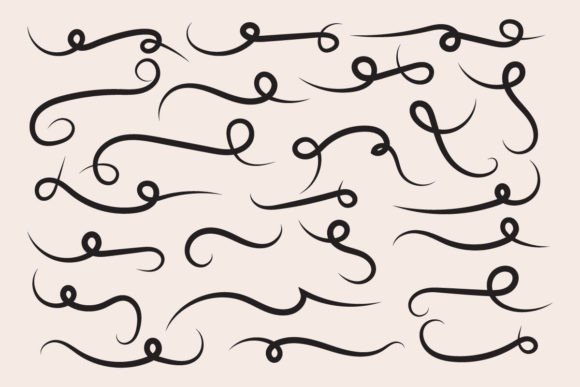 Text Tails Highlight Underline Vector Graphics & Decorative Elements